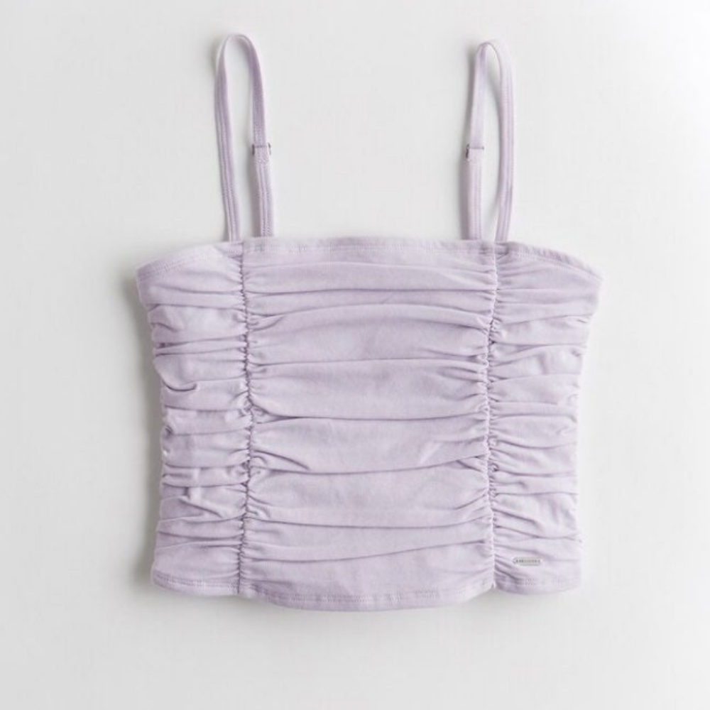 Hollister Ruched White Cami